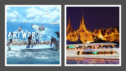 Safari World and Chaophraya Princess Dinner Cruise Indian Buffet Combo